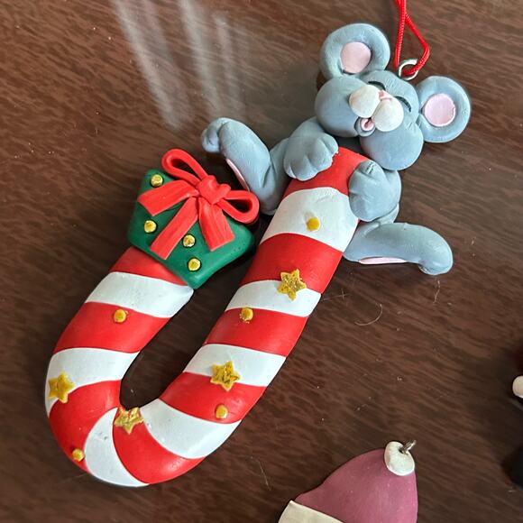 Set of 4 Vintage Christmas Ornaments – Foam/Soft Plastic - Picture 10 of 15